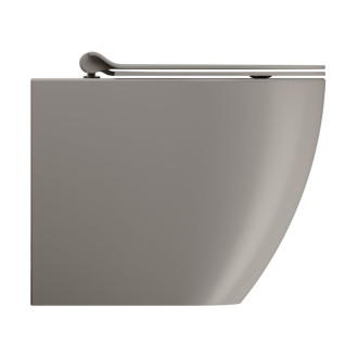 PURA WC misa stojaca, Swirlflush, 36x55cm, spodný/zadný odpad, tortora dual-mat