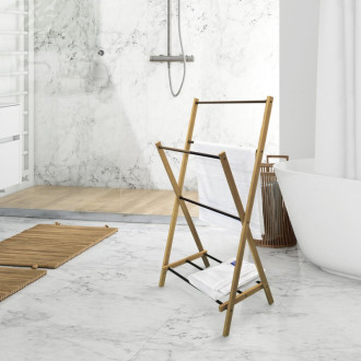 WING skladací stojan na uteráky 58x103x35cm, jaseň