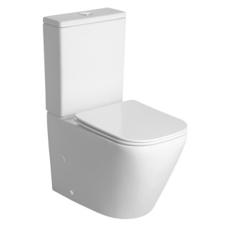 IMALA WC kombi, Vortex Rimless, spodný/zadný odpad, biela