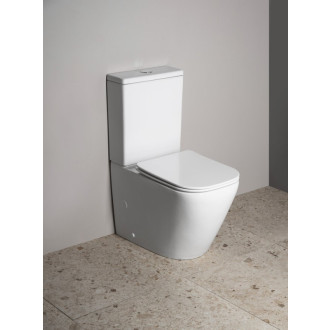 IMALA WC kombi, Vortex Rimless, spodný/zadný odpad, biela