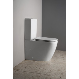 IMALA WC kombi, Vortex Rimless, spodný/zadný odpad, biela