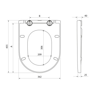 WC sedátko, Soft Close, Easy Take, biela