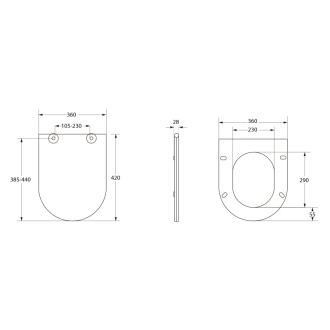 ISABELLA WC sedátko, Soft Close, Easy Take, biela (ES8516)