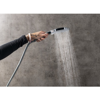 Ručná masážna sprcha, 3 režimy sprchovania, silikón trysky, priemer 120mm, ABS/svetlé zlato mat