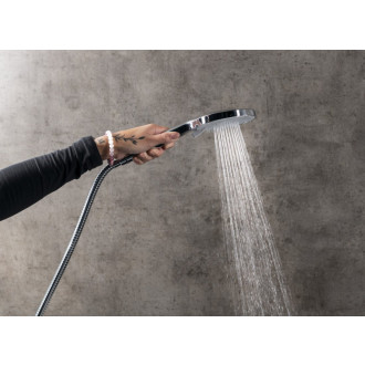 Ručná masážna sprcha, 3 režimy sprchovania, silikón trysky, priemer 120mm, ABS/svetlé zlato mat