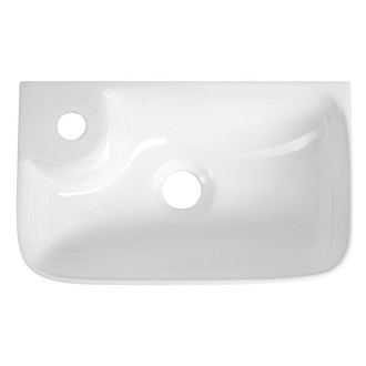 BELLE keramické umývadlo 36x22cm, biela