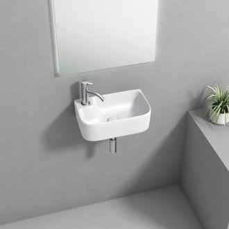 BELLE keramické umývadlo 36x22cm, biela