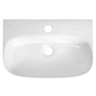 FLANNY keramické umývadlo 46x31cm, biela