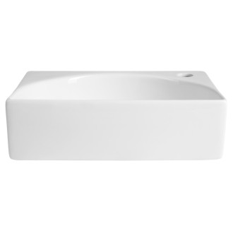 RUBIC keramické umývadlo 34x25cm, biela