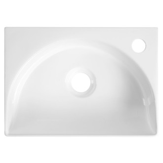 RUBIC keramické umývadlo 34x25cm, biela