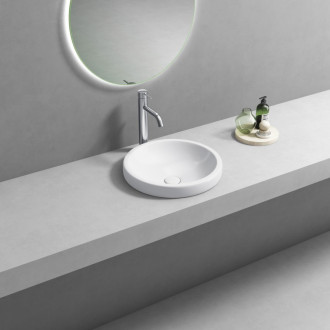 ROLA keramické umývadlo zápustné, priemer 41cm, biela