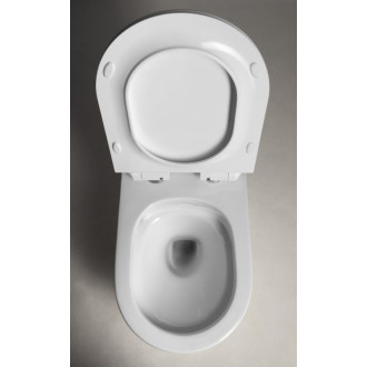 CARLO závesná WC misa, Vortex Rimless, 36x53cm, biela