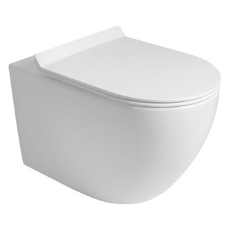CARLO závesná WC misa, Vortex Rimless, 36x53cm, biela