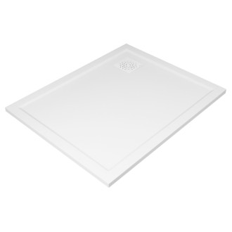 XENA sprchová vanička z liateho mramoru, obdĺžnik 100x80cm, biela