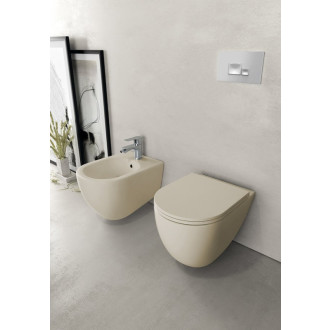 INFINITY závesná WC misa, Rimless, 36,5x53cm, ivory