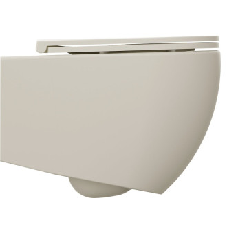 INFINITY závesná WC misa, Rimless, 36,5x53cm, ivory