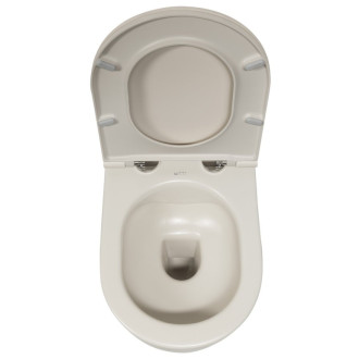 INFINITY závesná WC misa, Rimless, 36,5x53cm, ivory