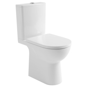 TALAMO WC kombi, Rimless, spodný/zadný odpad, biela