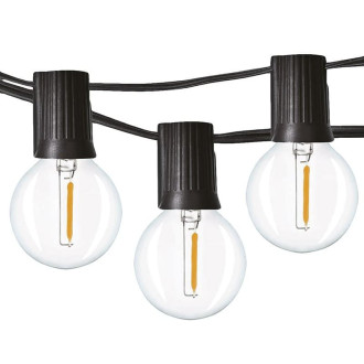 LED Svetelná reťaz Solight čierna WO7942