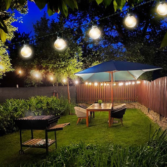 LED Svetelná reťaz Solight čierna WO7942