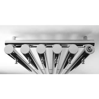 PILON vykurovacie teleso 418x1800mm, so šiestimi háčikmi pre uterák, chróm