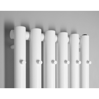 PILON vykurovacie teleso 418x1800mm, so šiestimi háčikmi pre uterák, biela mat