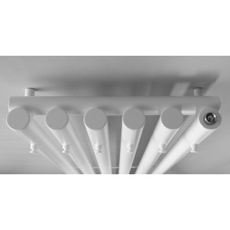 PILON vykurovacie teleso 418x1800mm, so šiestimi háčikmi pre uterák, biela mat