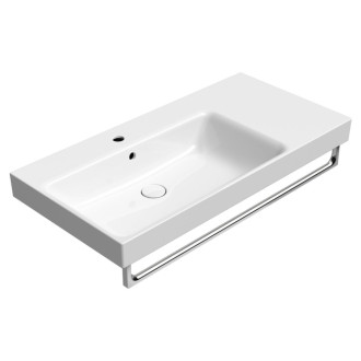 NUBES keramické umývadlo 100x50cm, s odkladacou plochou vpravo, biela ExtraGlaze