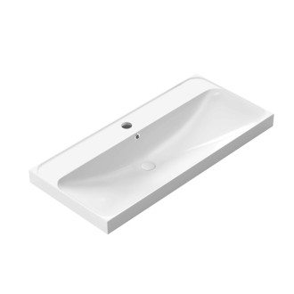 Nábytkové umývadlo SAT Brevis 101x47,5 cm otvor pre batériu uprostred SATBRE10046