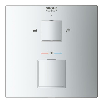 Termostat Grohe Grohtherm Cube bez podomietkového telesa chróm 24155000