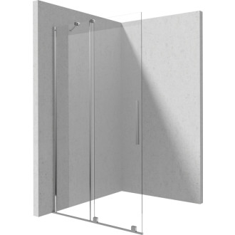 Deante PRIZMA posuvná Walk-In stena, 140x195 cm, chróm KTJ_034R