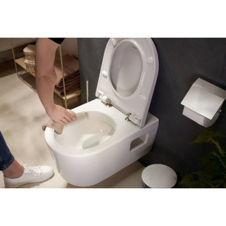 WC s doskou závesné Hansgrohe EluPura Original S zadný odpad 60207450