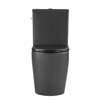 WC kombi komplet SAT Brevis čierna mat vario odpad SATBRE031RTORVPBKM