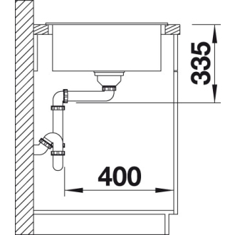 Blanco ZIA XL 6 S 517569 drez s odkvapom, obojstranný aluminium drez vstavaný