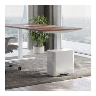 Simplehuman pedálový odpadkový kôš na triedený odpad DUAL MINI 15 L biela oceľ CW2122