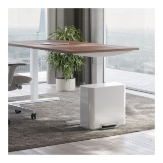 Simplehuman pedálový odpadkový kôš na triedený odpad DUAL 58 L (34/24) biela oceľ CW2118