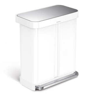 Simplehuman bezdotykový odpadkový kôš SENSOR 58 L hlasové ovládanie nerezová oceľ ST2047