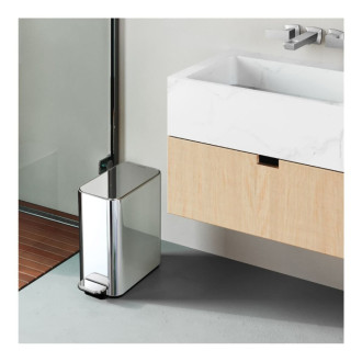 Simplehuman pedálový úzky odpadkový kôš 5 L obdĺžnikový lesklá nerezová oceľ CW2123