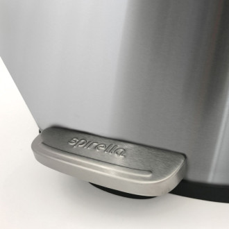Spirella pedálový odpadkový kôš AKIRA kefovaná nerez oceľ soft-close 12 L 10.21564