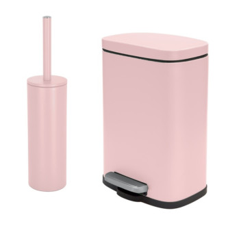 Spirella pedálový odpadkový kôš AKIRA matná ružová oceľ 5 L 10.20817