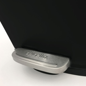 Spirella pedálový odpadkový kôš AKIRA matná čierna oceľ soft-close 12 L 10.21563