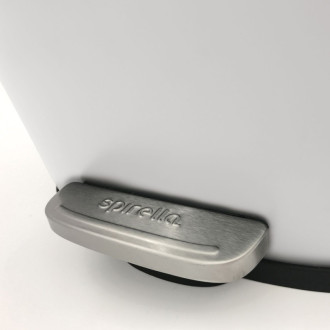 Spirella pedálový odpadkový kôš AKIRA matná biela oceľ soft-close 50 L 10.21572