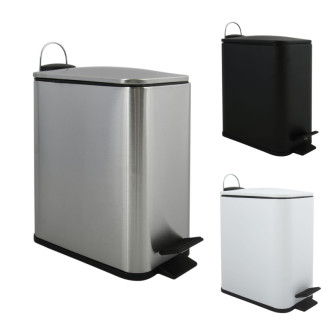 Spirella pedálový odpadkový kôš ERIK kefovaná nerez oceľ 5 L 10.20498
