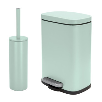 Spirella pedálový odpadkový kôš AKIRA matná ľadovo zelená oceľ 5 L 10.20813