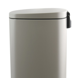 Spirella pedálový odpadkový kôš AKIRA matná šedo-hnedá oceľ soft-close 50 L 10.21571