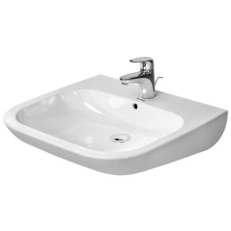 Umývadlo Duravit D-Code 60x55,5 cm otvor pre batériu uprostred 23126000002