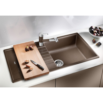 Blanco ZIA XL 6 S 517571 drez s odkvapom, obojstranný biela drez vstavaný