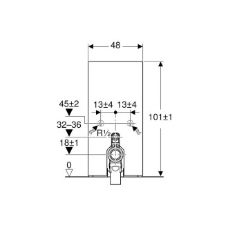 GEBERIT Monolith modul pre stojace WC, biele sklo/hliník 131.002.SI.1