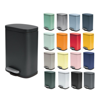 Spirella pedálový odpadkový kôš AKIRA matná čierna oceľ 5 L 10.19834