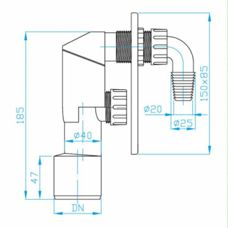 MULTI sifón prač.podom. CR E400CR